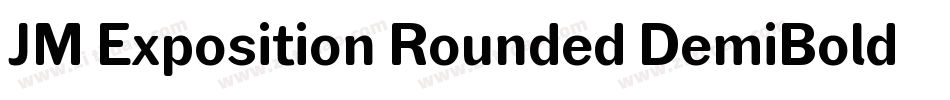JM Exposition Rounded DemiBold字体转换